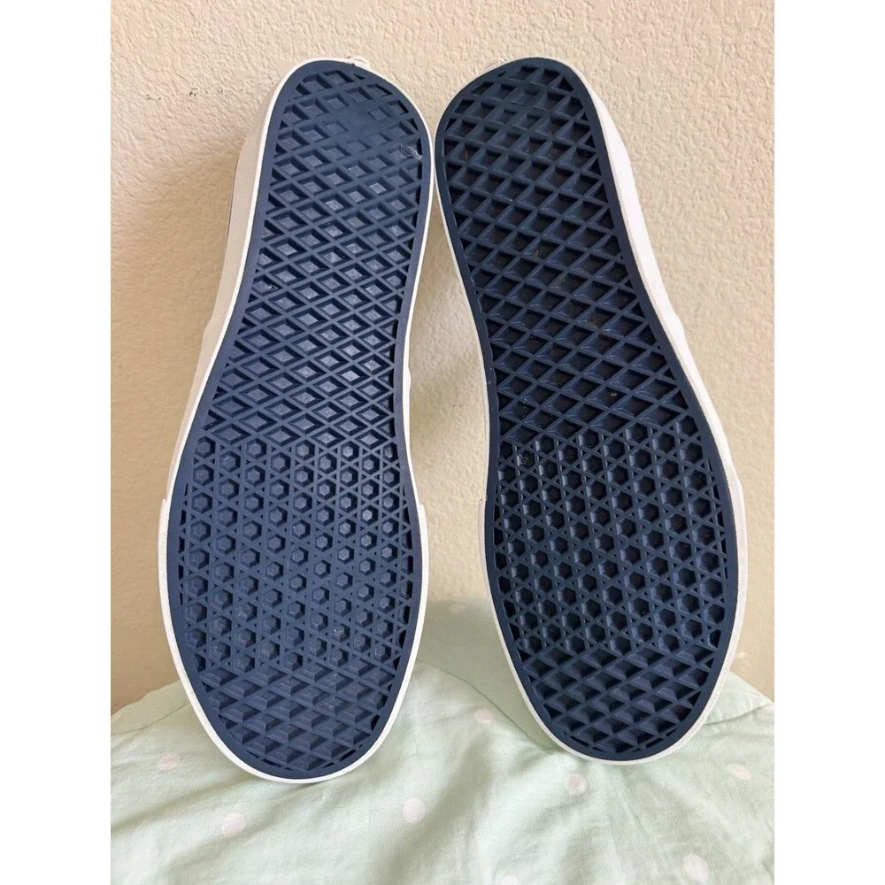 VANS Classic Men's Blue/White Canvas Lace-Up Sneakers size 13